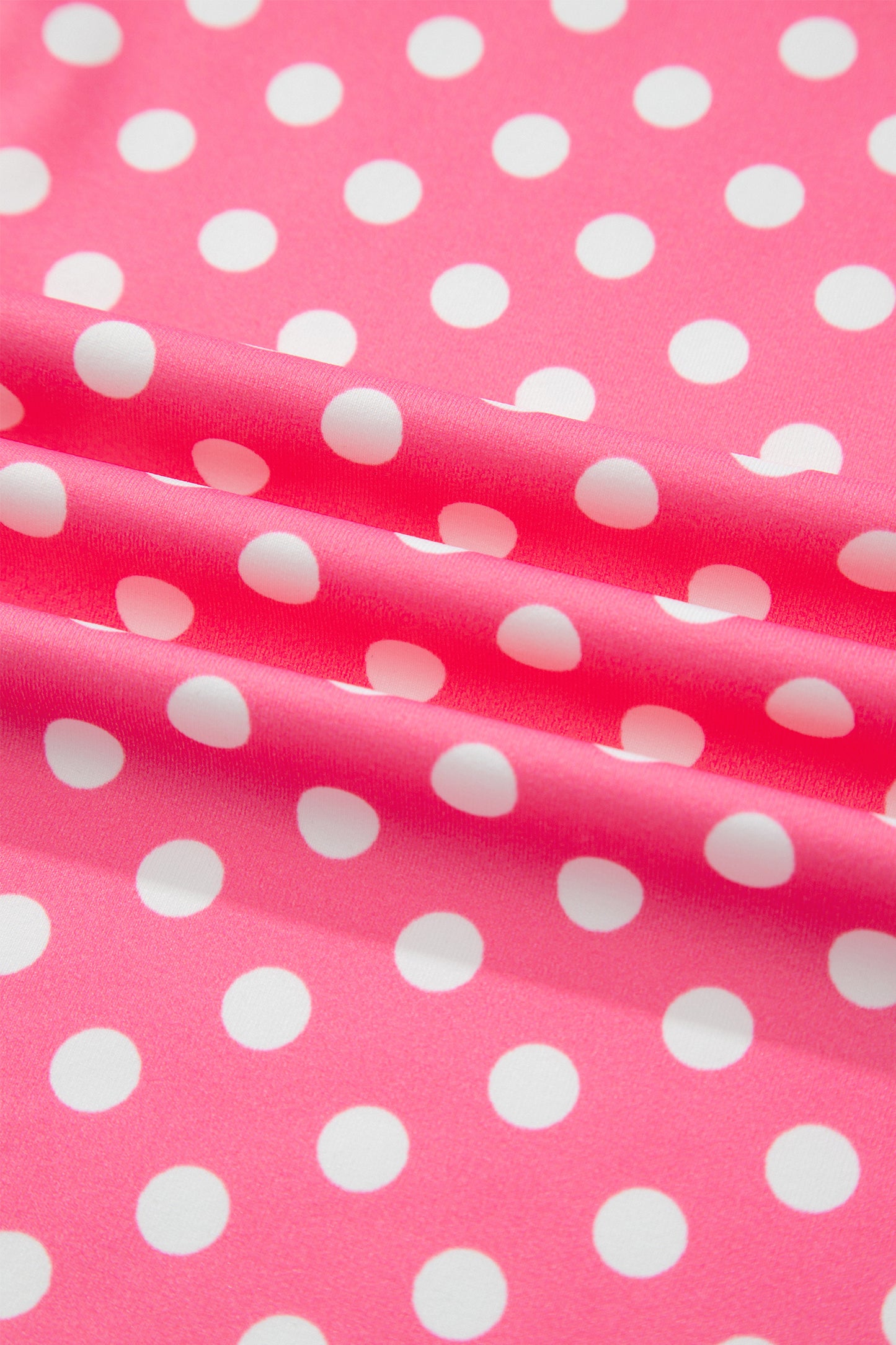 Pink Polka Dot Halter Tank & Wide Leg Pants Set