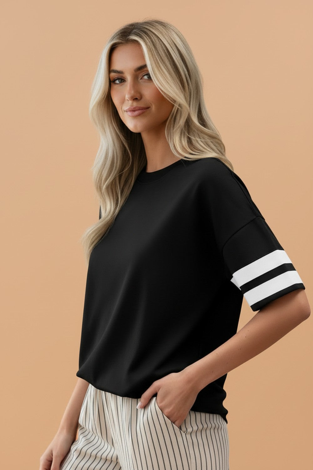 Varsity Stripe Short Sleeve T-Shirt