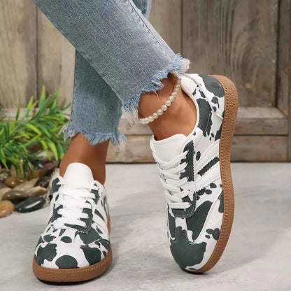 Cow Print Casual Sneakers