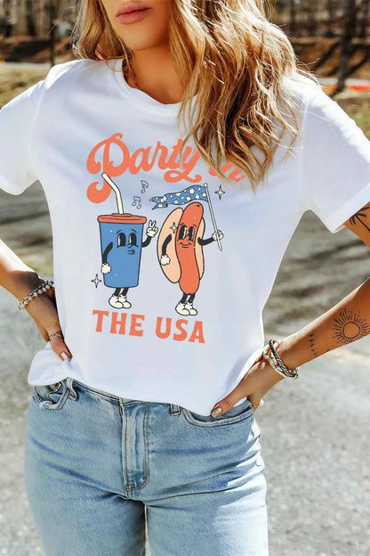 Party In The USA Patriotic Graphic Tee