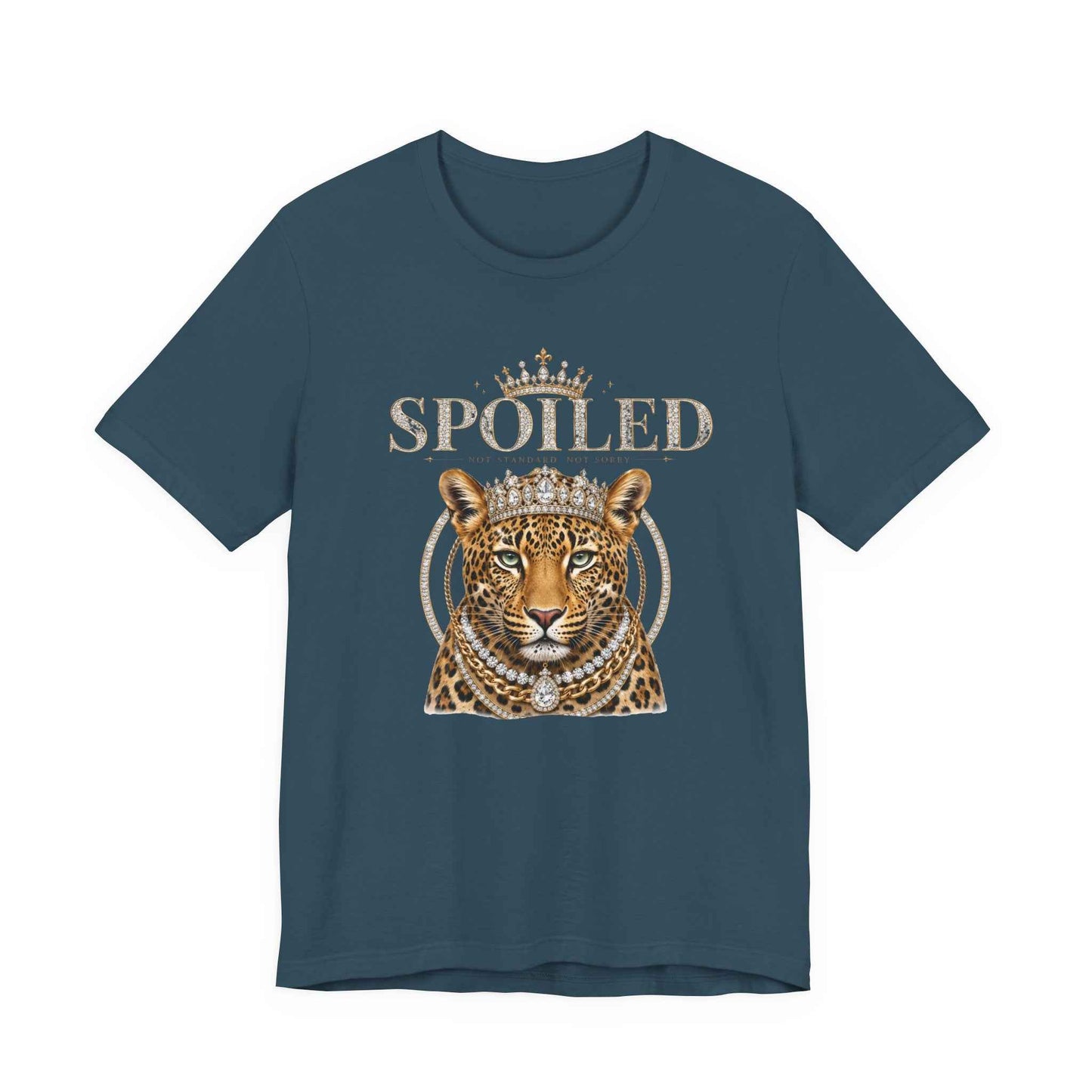 Spoiled Leopard Tee — Crowned Leopard Graphic T-Shirt