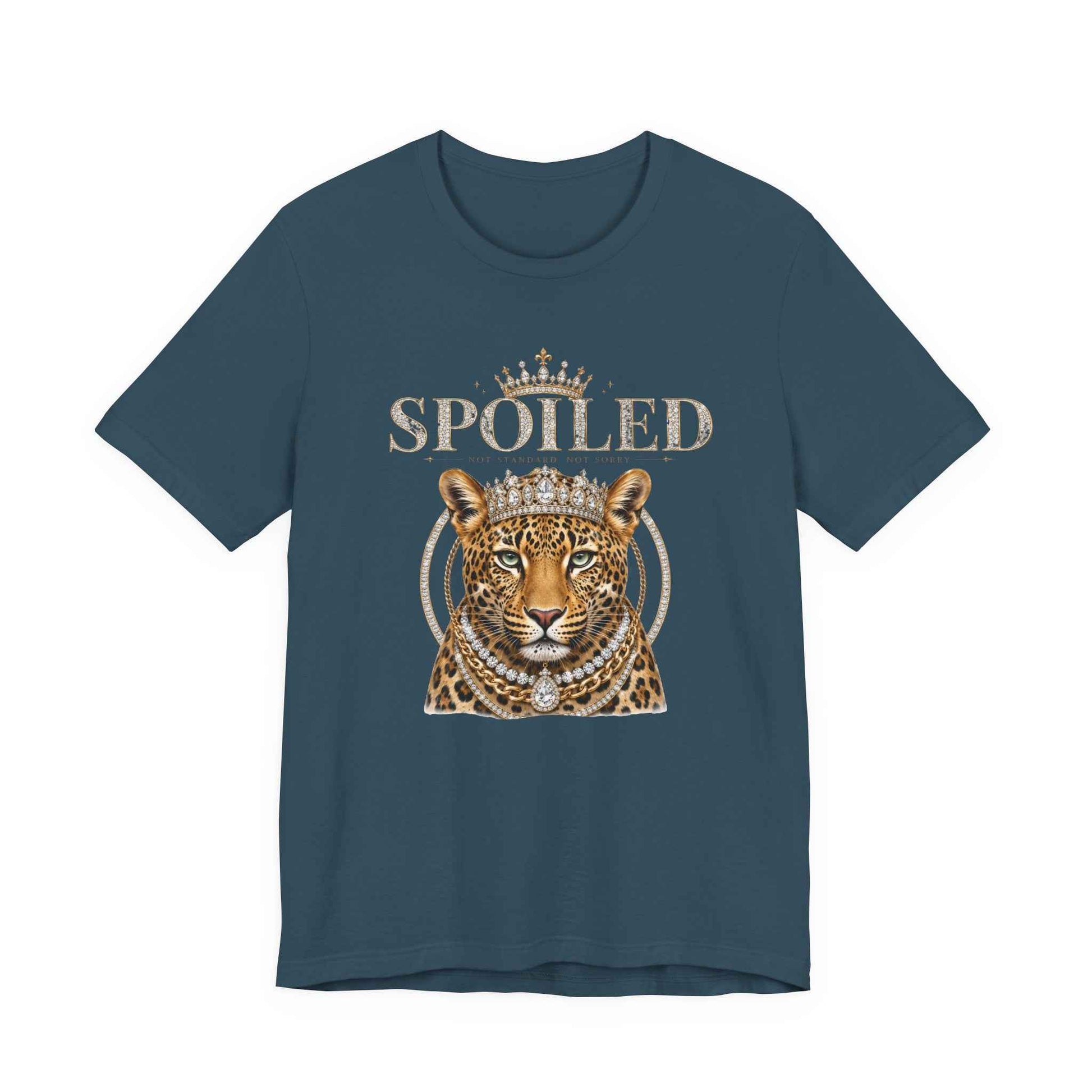 Spoiled Leopard Tee — Crowned Leopard Graphic T-Shirt