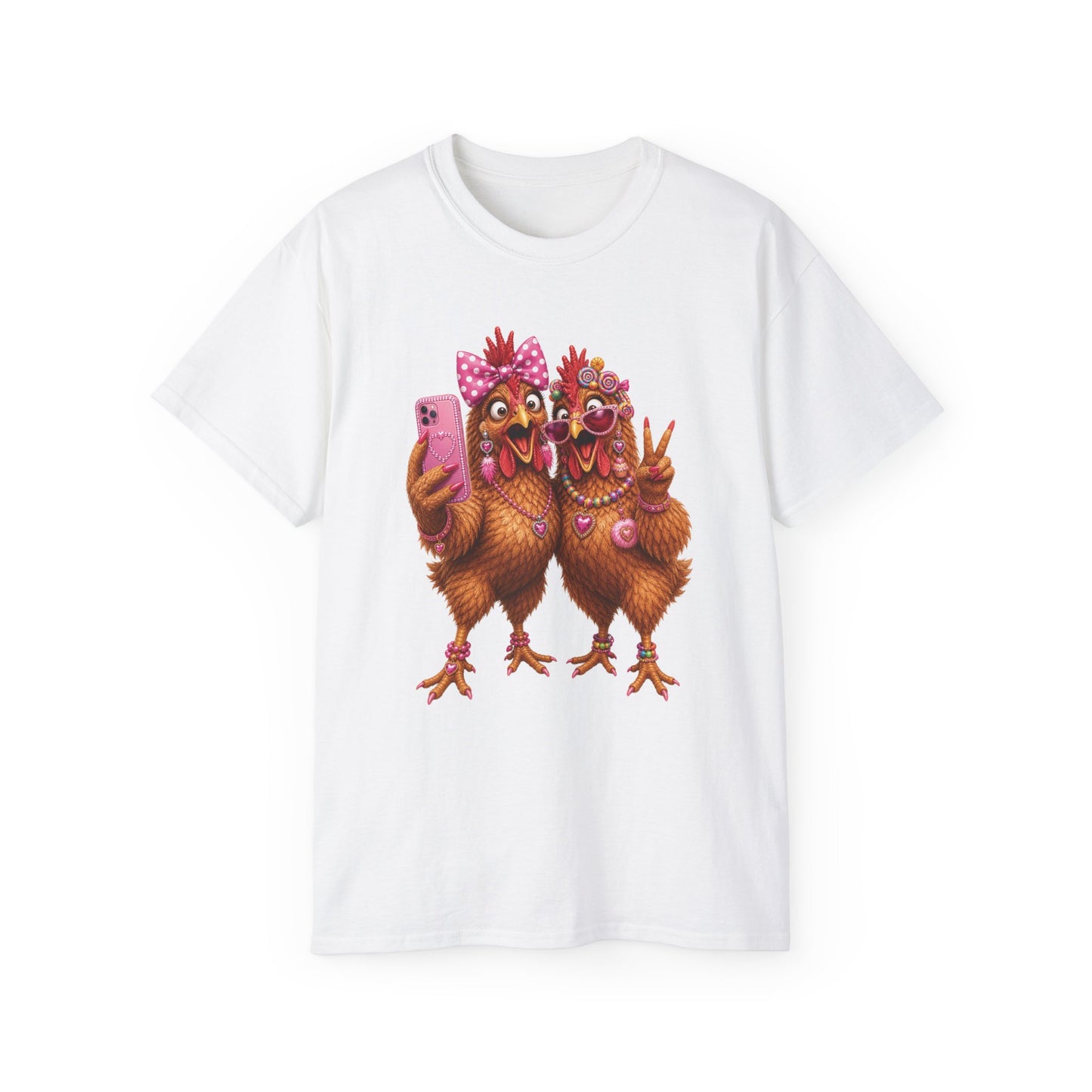 Chicken Selfie Graphic Tee