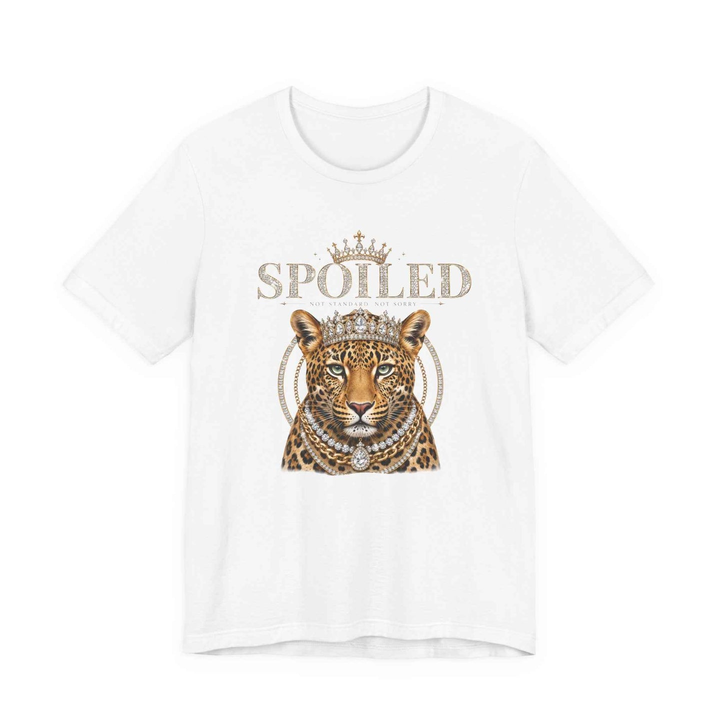Spoiled Leopard Tee — Crowned Leopard Graphic T-Shirt