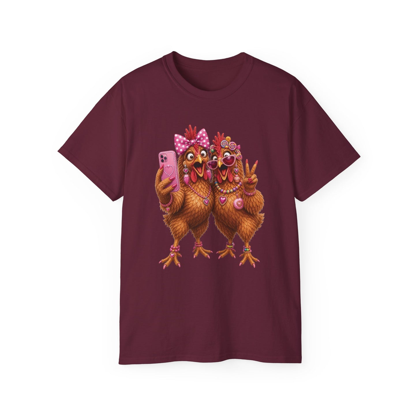 Chicken Selfie Graphic Tee