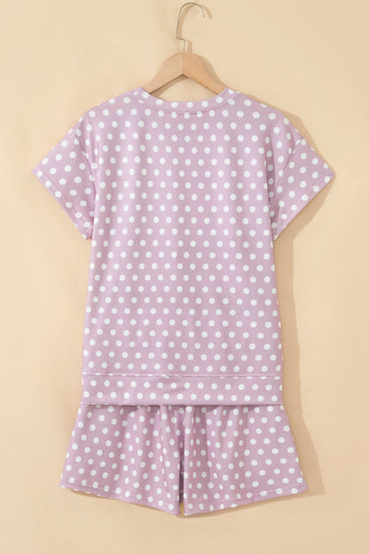 Polka Dot Top & Shorts Set