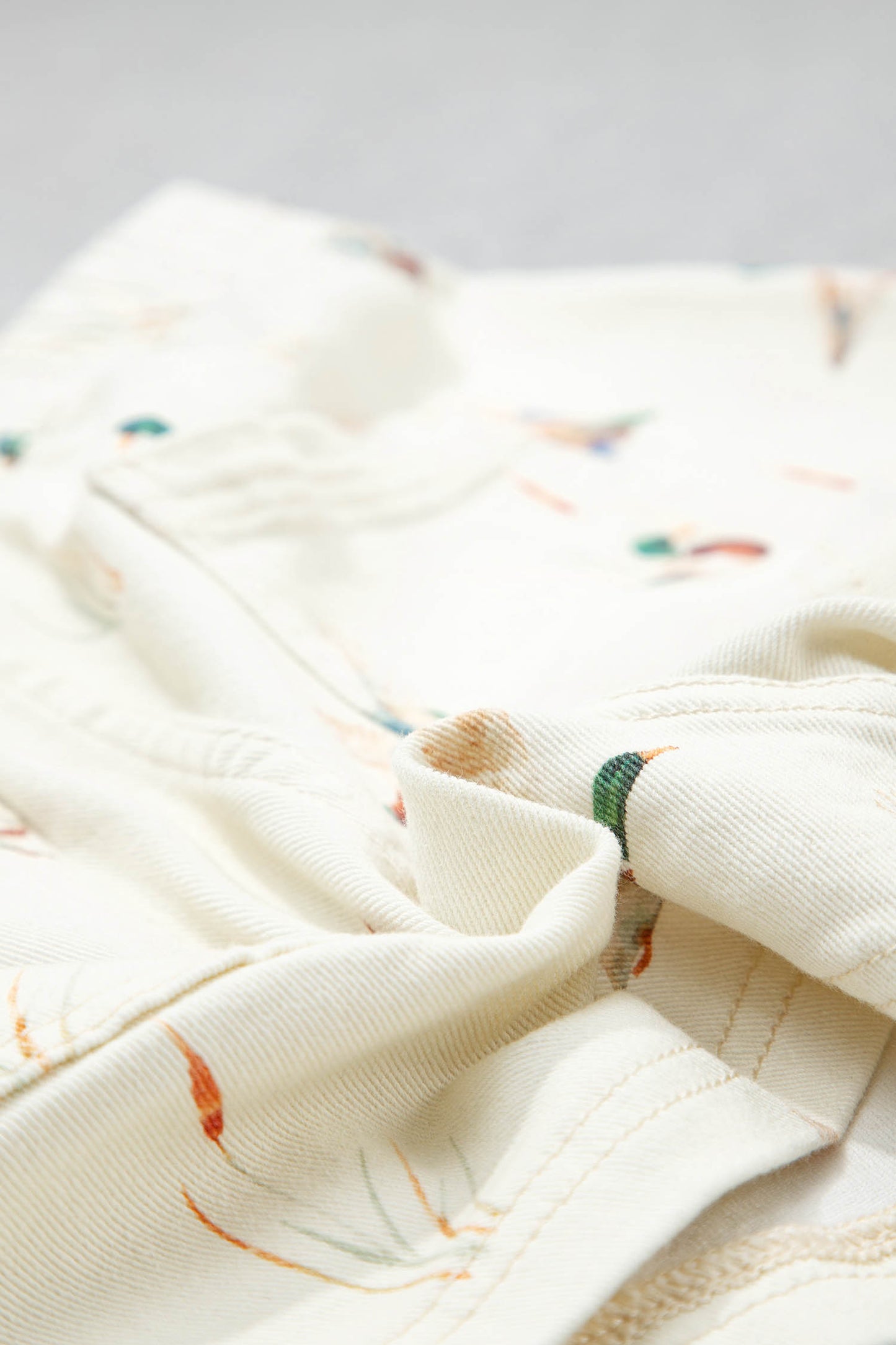 Mallard Duck Print Drawstring Shorts