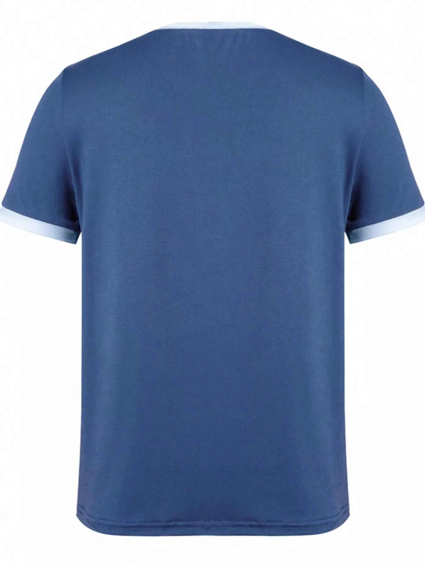 Casual Contrast Trim Short Sleeve T-Shirt