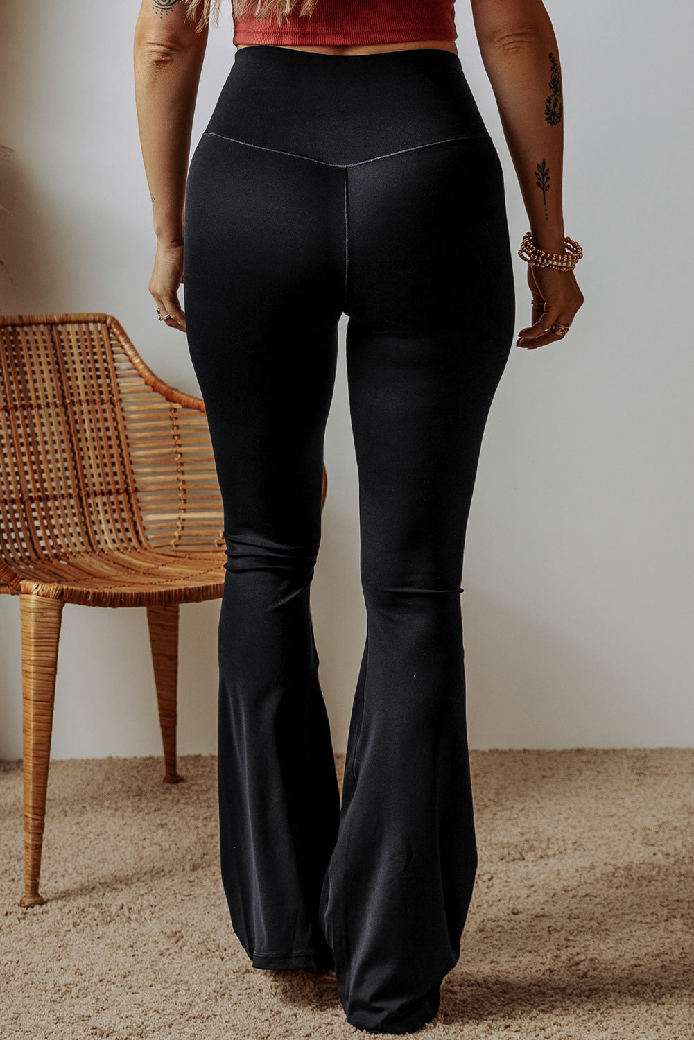 V-Front Flared Leggings