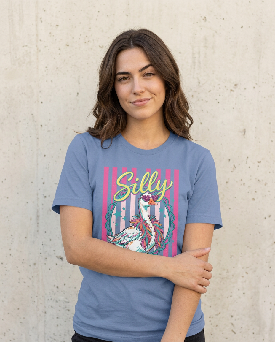Retro Silly Goose Graphic Tee