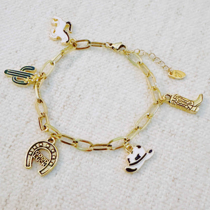 Yeehaw Rodeo Charm Bracelet – Western Icons