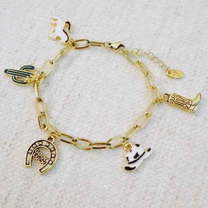 Yeehaw Rodeo Charm Bracelet – Western Icons