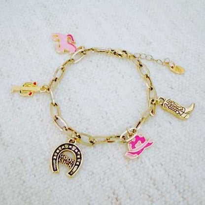 Yeehaw Rodeo Charm Bracelet – Western Icons
