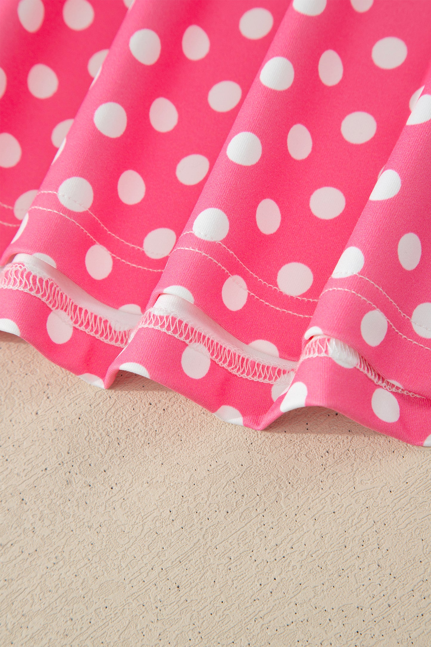 Pink Polka Dot Halter Tank & Wide Leg Pants Set
