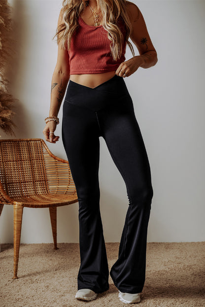 V-Front Flared Leggings